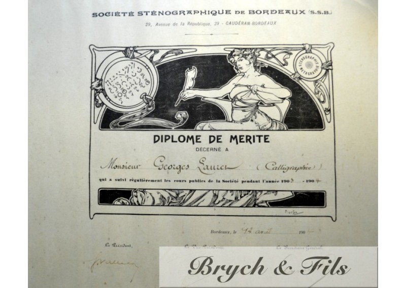 Diplome illustré 1904