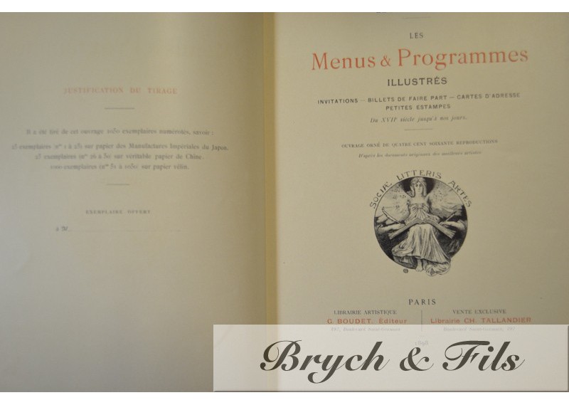 Léon Maillard : Les menus et programmes illustrés