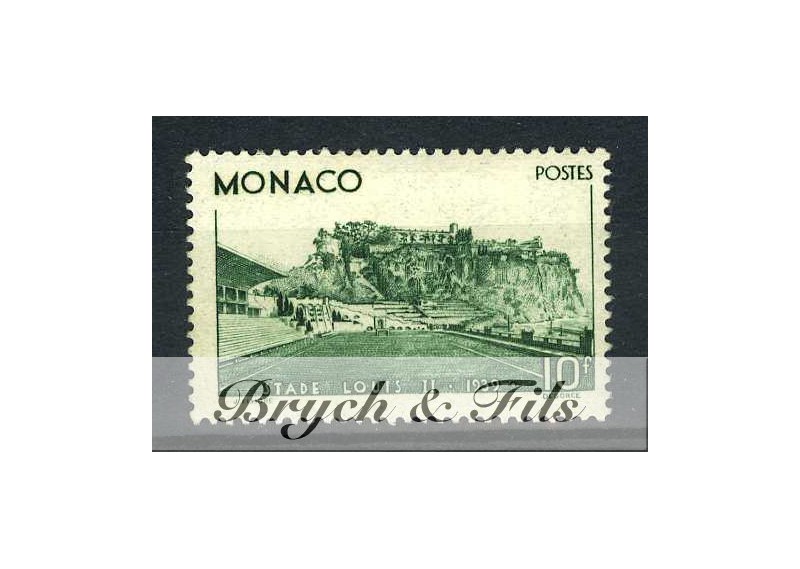 1939 MONACO N°184 TIMBRE POSTE STADE LOUIS II xx