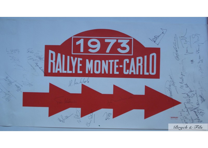 Rallye de Monaco 1973 avec autographes