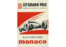 Programme Grand Prix Monaco 1962