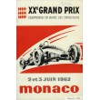 Programme Grand Prix Monaco 1962