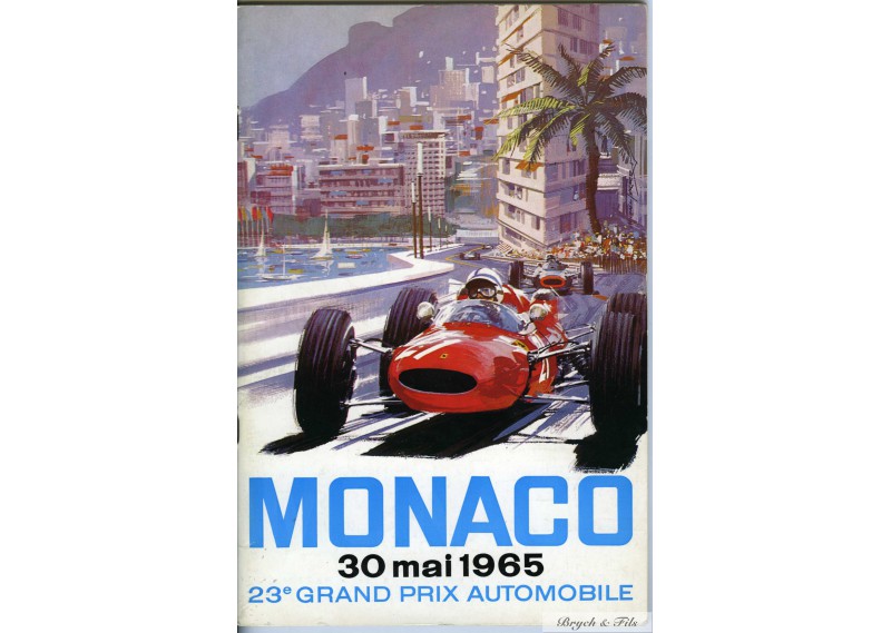 Programme Grand Prix Monaco 1965