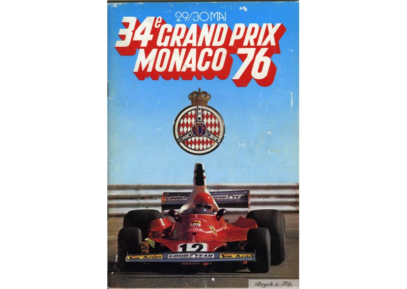 Programme Grand Prix Monaco 1976