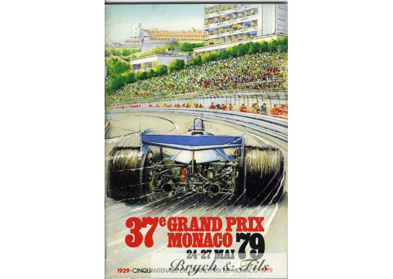 Programme Grand Prix Monaco 1979 avec Pass Accés Riverains