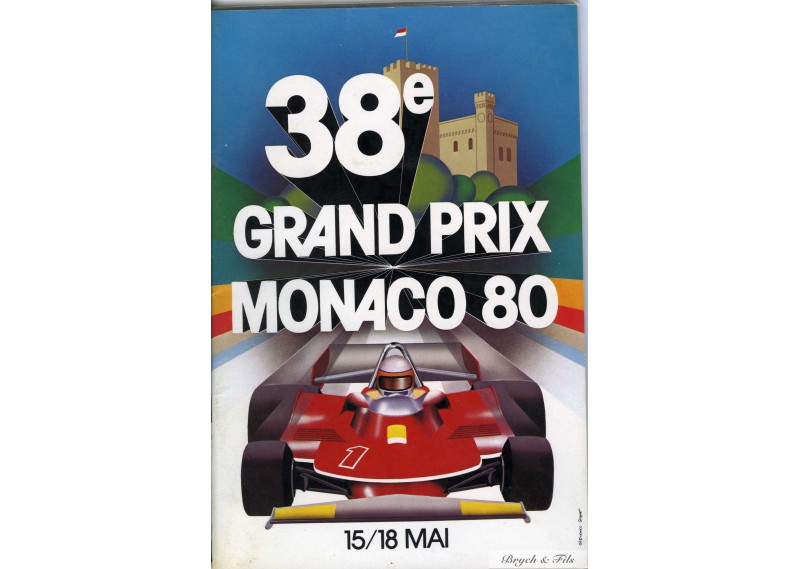 Programme Grand Prix Monaco 1980