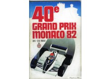 Programme Grand Prix Monaco 1982 avec Pass