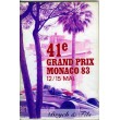 Programme Grand Prix Monaco 1983 with Pass