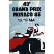 Programme Grand Prix Monaco 1985 with Pass