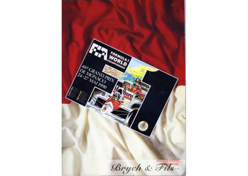 Programme Grand Prix Monaco 1990