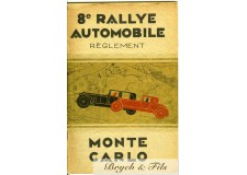 1929 Programme 8ème RALLYE de MONTE-CARLO