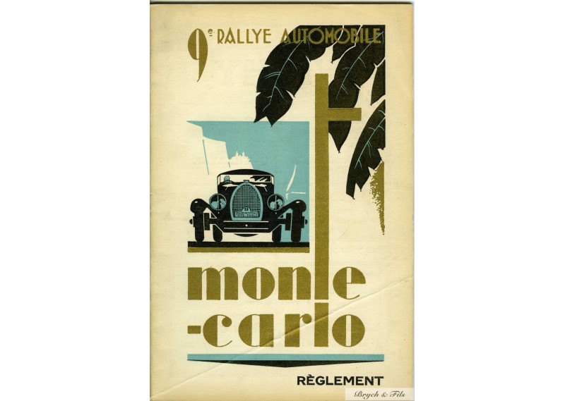 1930  9ème RALLYE de MONTE-CARLO
