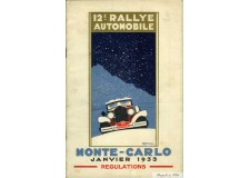 Programme Rallye Monaco 1933