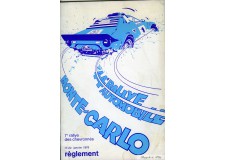 Programme Rallye Monaco 1976