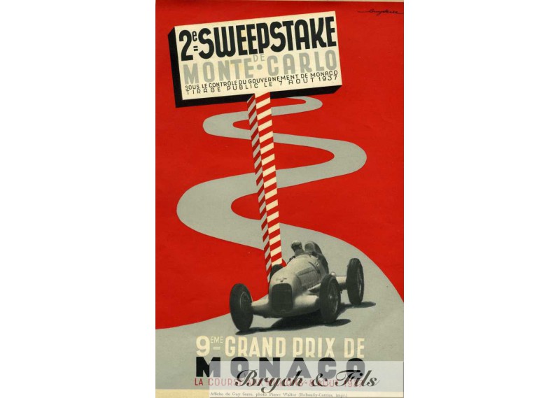 Grand Prix de Monaco 1937 2eme Sweepstake