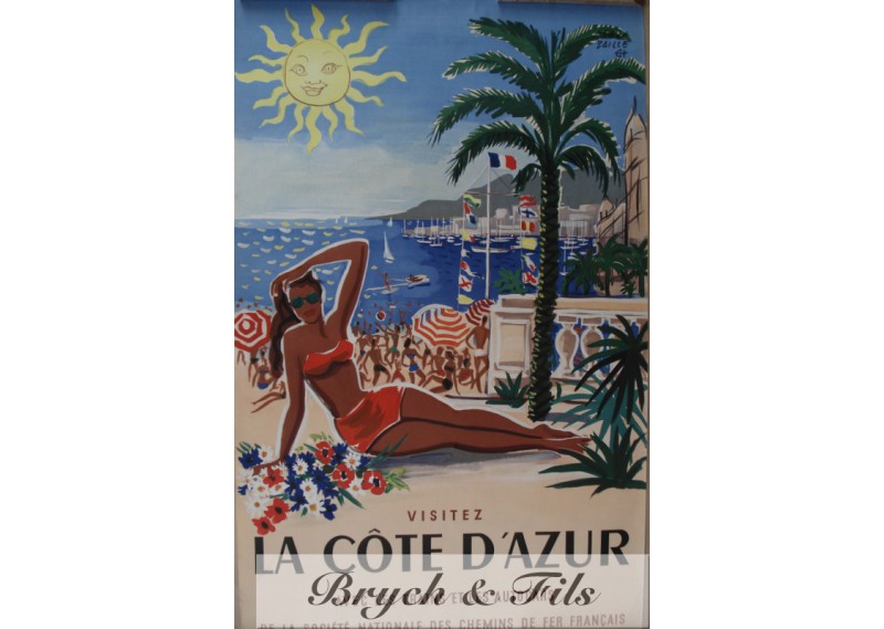 Visitez la Côte d'Azur 1950