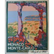 Affiche originale Monaco Monte-Carlo au Pays du Soleil par Roger Broders