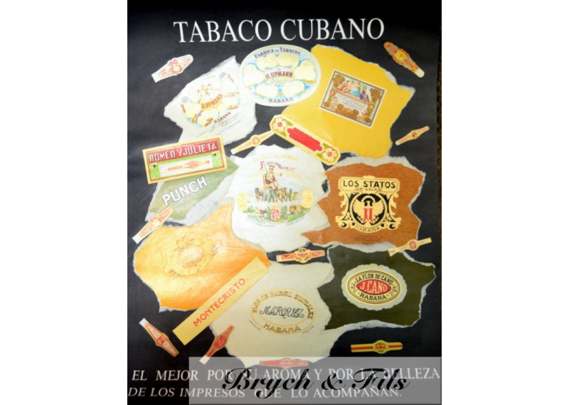 Tabaco Cubano (affiche noire)