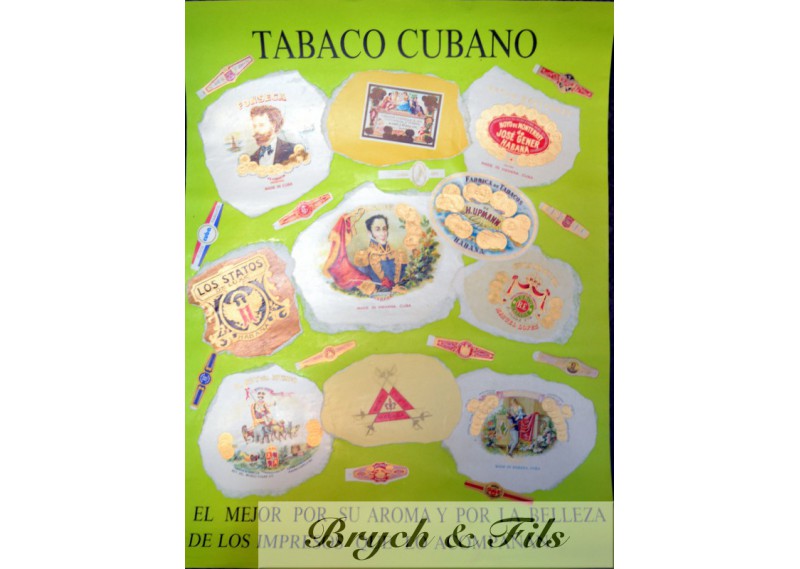 Tabaco Cubano (affiche verte)