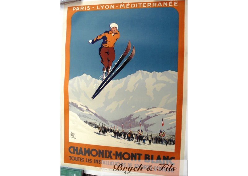 Affiche originale "Chamonix Mont Blanc"