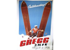 Affiche originale "Gregg skis"