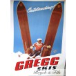 Affiche originale "Gregg skis"