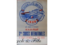 Courses Canots Automobiles Evial les Bains 1948