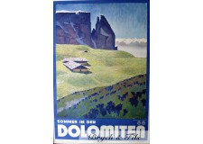 Affiche originale"Sommer in den Dolomiten"