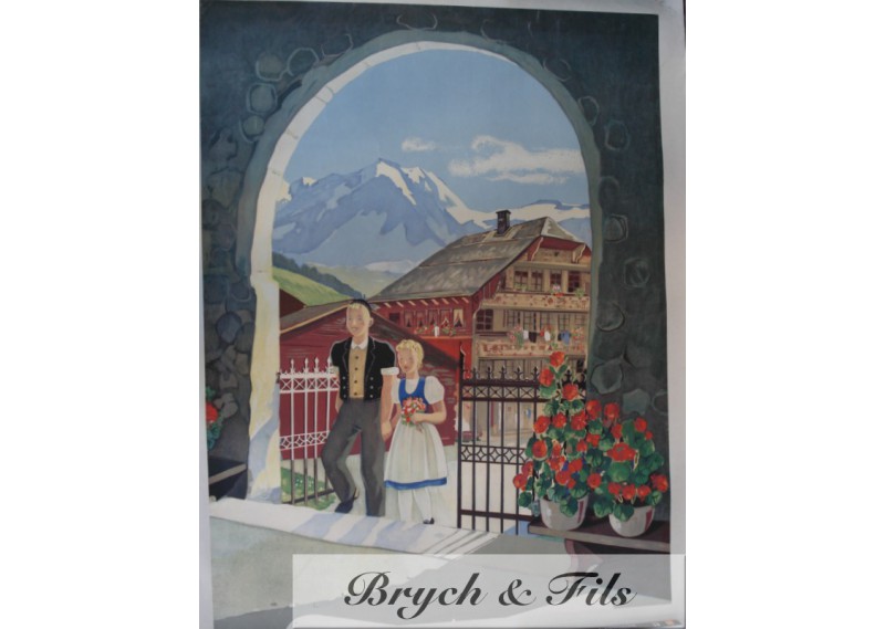 Affiche originale "Suisse"