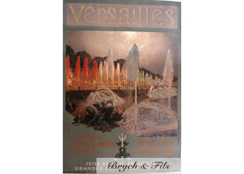 Affiche originale "Fêtes de nuit Versailles"