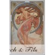 Affiche originale A.Mucha "Les arts"