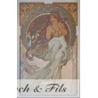 Affiche originale A.Mucha "Les arts"