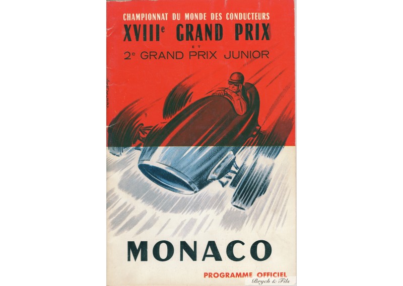Programme Grand Prix de Monaco 1960