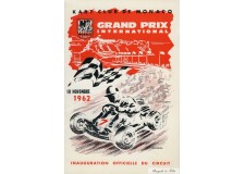 Programme Grand Prix Kart Monaco 1962