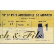 Programme Grand Prix Monaco 1973 with Pass