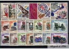 1961 MONACO ANNEE COMPLETE TIMBRES POSTE xx