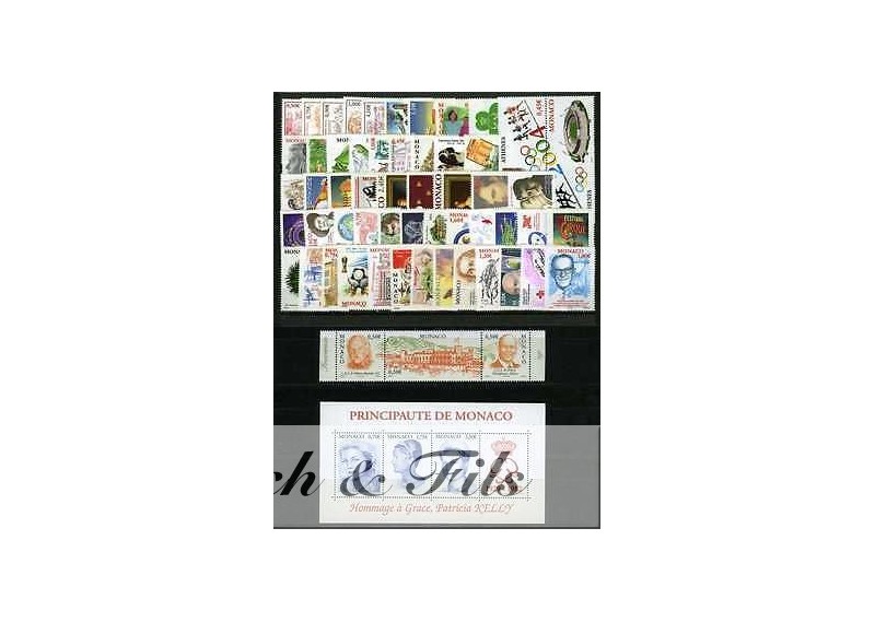 2004 MONACO ANNEE COMPLETE TIMBRES POSTE DONT BF N°89  xx