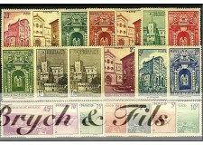 1939-41 MONACO N°169/183 TIMBRES POSTE VUES DE MONACO xx