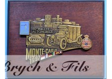 1997 MONACO ENAMELLED GRILLE PLATE BADGE 65th MONTE-CARLO RALLY