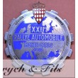 1952 MONACO BADGE PLAQUE CALANDRE EMAILLE 22e RALLYE MONTE CARLO