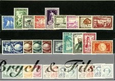 1949 MONACO ANNEE COMPLETE TIMBRES POSTE  + PA x