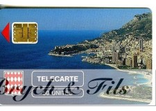 TELECARTE MONACO ROCHER DE MONACO MF2  Flèche rouge