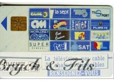 TELECARTE MONACO TELE CABLEE UTILISEE MF12a 32mm