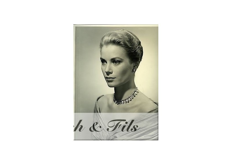 PHOTO ARGENTIQUE PRINCESSE GRACE KELLY grand format