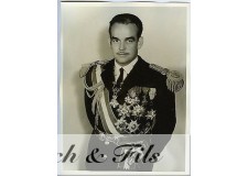 PHOTO ARGENTIQUE PRINCE RAINIER ET PRINCESSE GRACE petit format