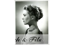 PHOTO ARGENTIQUE PRINCESSE GRACE KELLY profil petit format