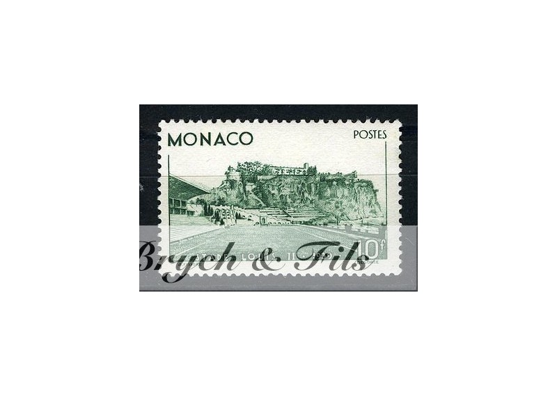 1939 MONACO N°184 TIMBRE POSTE STADE LOUIS II xx