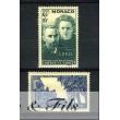 1938 MONACO N°167/168 TIMBRES POSTE P. ET M. CURIE xx