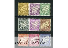 1926-43 MONACO TIMBRES TAXE YVERT ET TELLIER N°18-26 xx