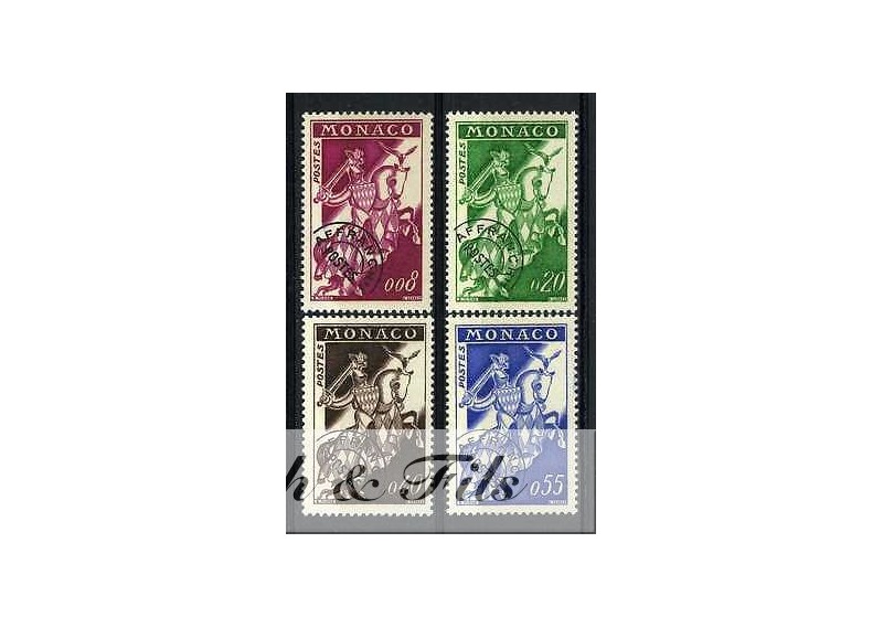 1960 MONACO PREOBLITERES YVERT ET TELLIER N°19-22 xx